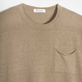Beige Sabbia | T-shirt Lino Riciclato Uomo Matteo