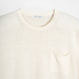 T-Shirt Lino Riciclato Uomo Matteo Bianco