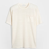 T-Shirt Lino Riciclato Uomo Matteo Bianco