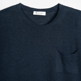 T-Shirt Lino Riciclato Uomo Matteo Blu