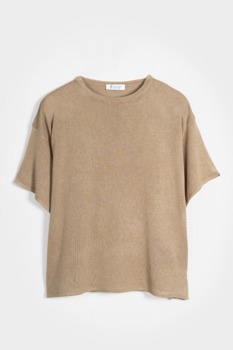 T-Shirt Donna Viscosa Virginia Beige