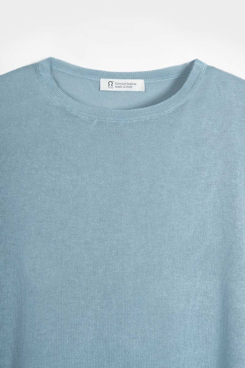 T-Shirt Donna Viscosa Virginia Azzurro
