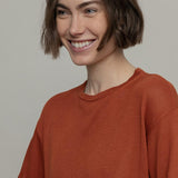 T-Shirt Donna Viscosa Virginia Marrone Terracotta