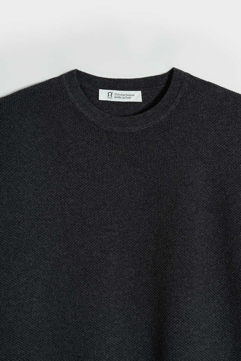 T-Shirt Donna Cotone Rigenerato Carlotta Nero