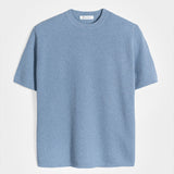 T-Shirt Donna Cotone Rigenerato Carlotta Blu
