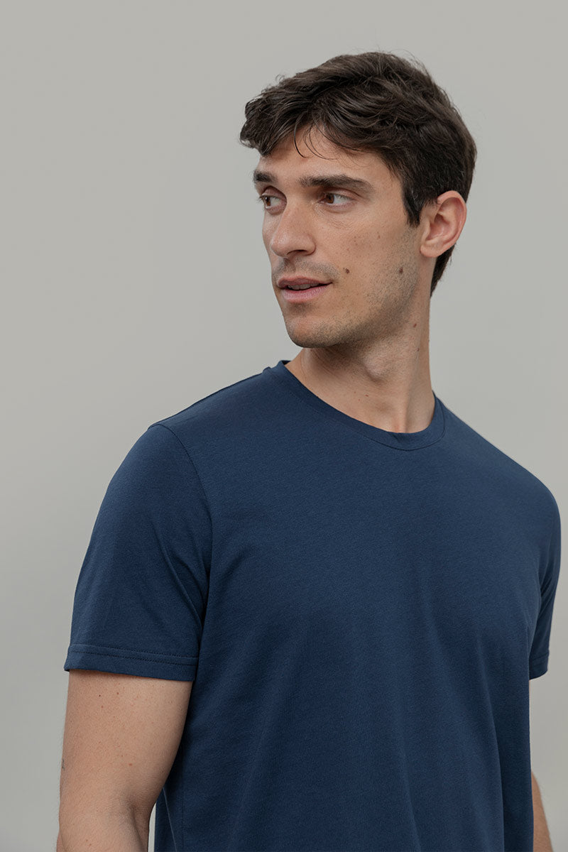 Blu Balena | tshirt cotone organico e cotone rigenerato uomo