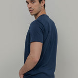 Blu Balena | tshirt cotone organico e cotone rigenerato uomo