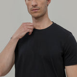 Nero Corvino | tshirt cotone organico e cotone rigenerato uomo