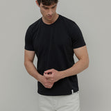 Nero Corvino | tshirt cotone organico e cotone rigenerato uomo