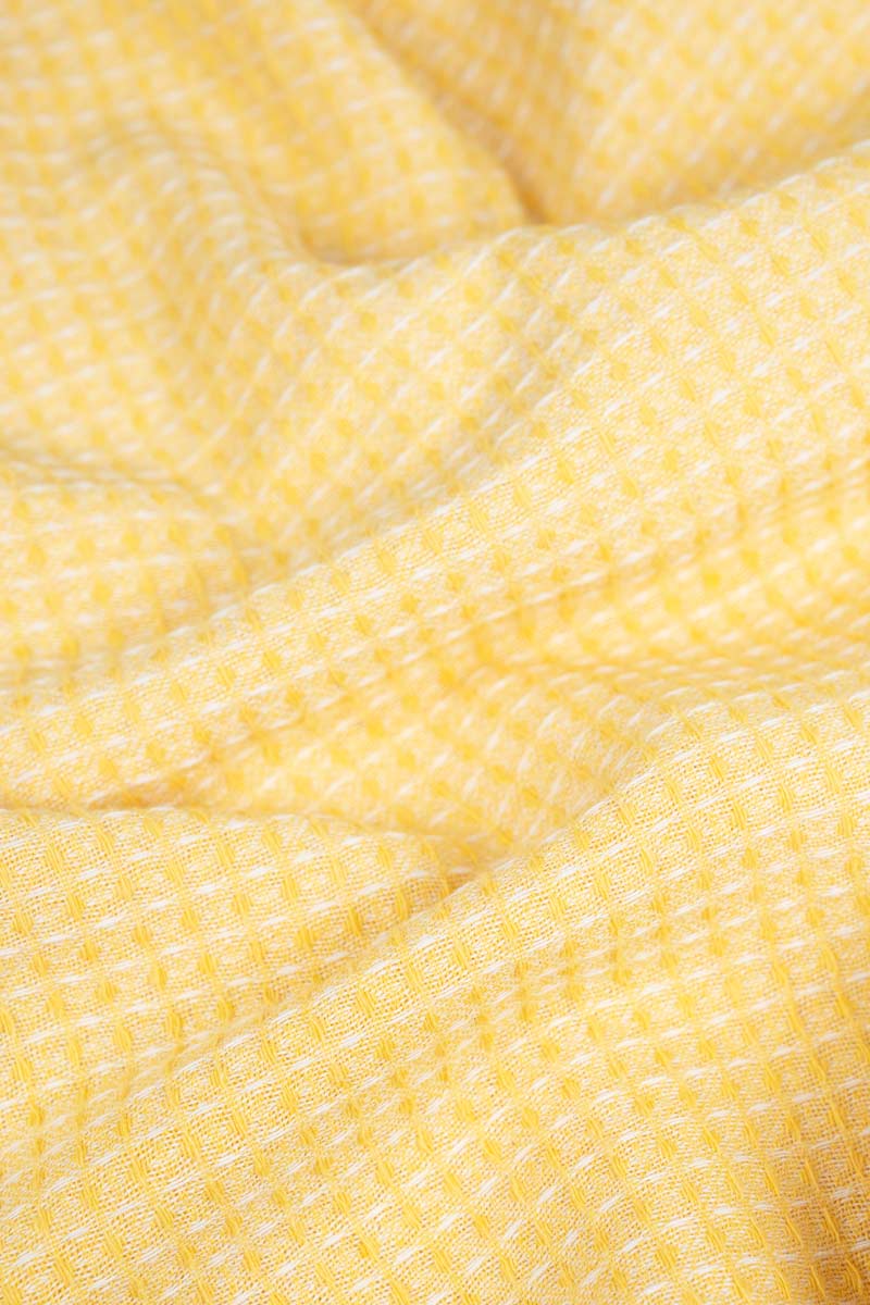 Giallo Margherita | Telo mare cotone rigenerato