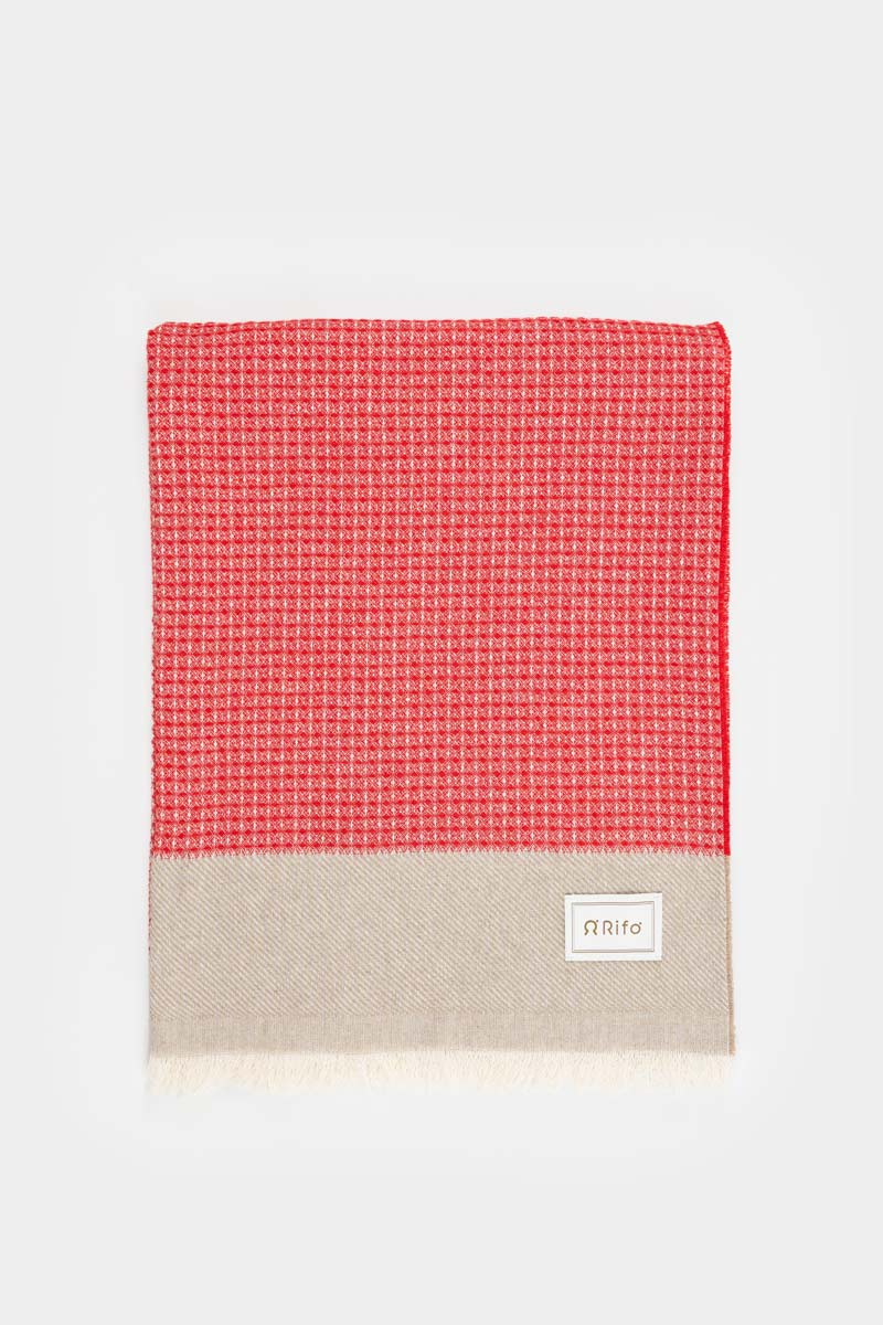 Rosso Fiamma | Telo mare cotone rigenerato