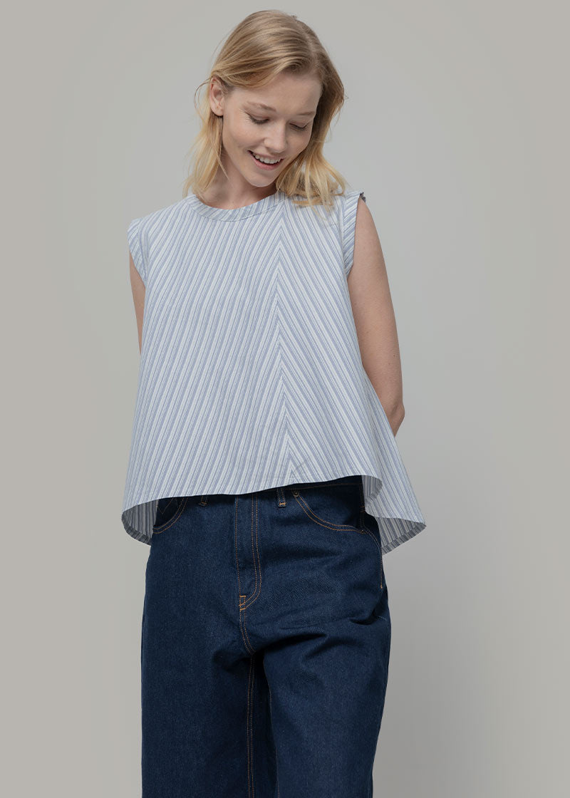 Top Donna Cotone Deadstock Diletta- Rifò Lab Moda circolare made in Italy