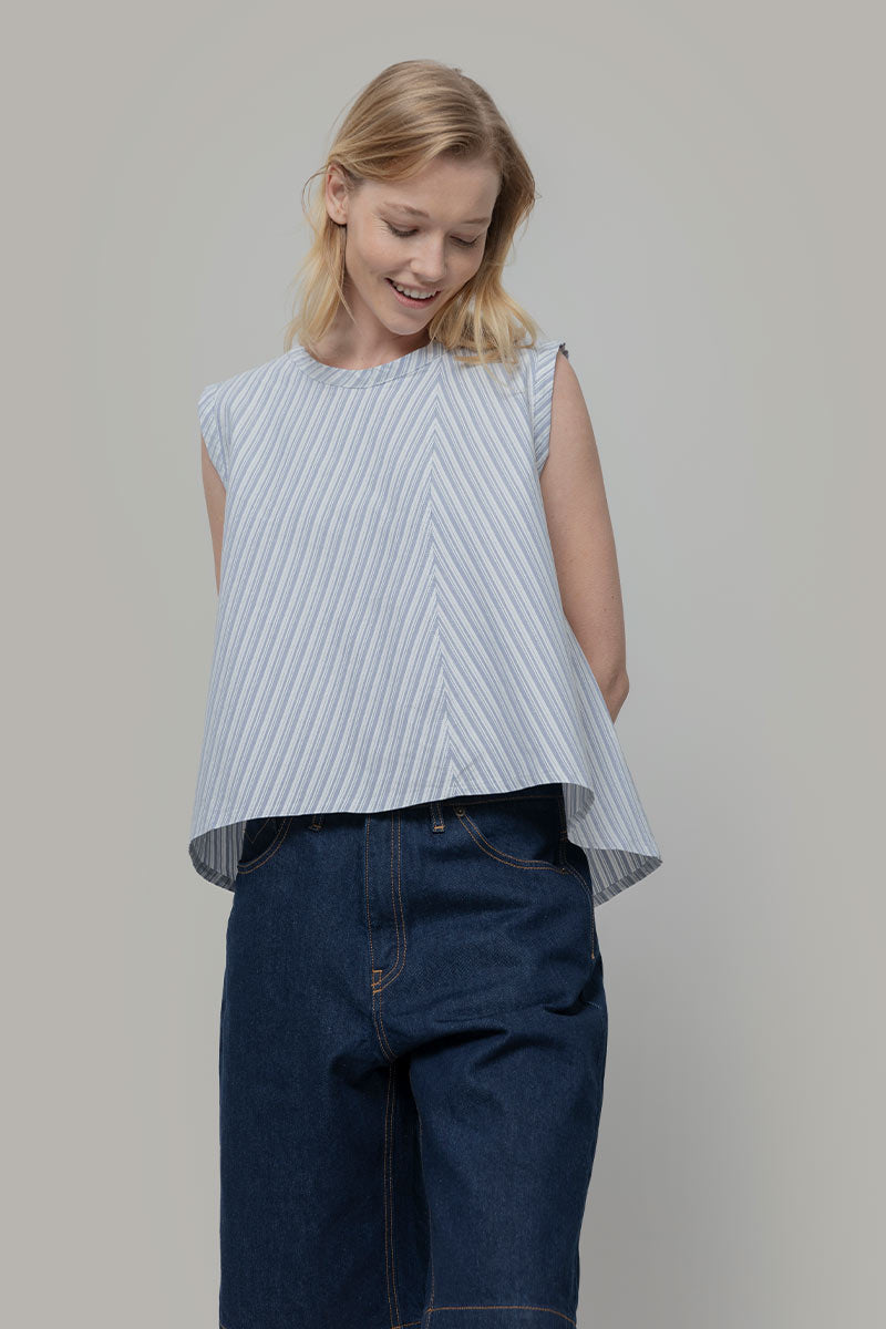 Top Donna Cotone Deadstock Diletta- Rifò Lab Moda circolare made in Italy