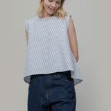 Top Donna Cotone Deadstock Diletta- Rifò Lab Moda circolare made in Italy