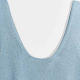 Azzurro Polvere | Top Viscosa Donna Valeria