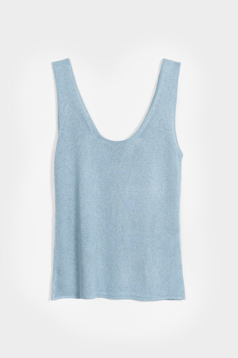 Azzurro Polvere | Top Viscosa Donna Valeria