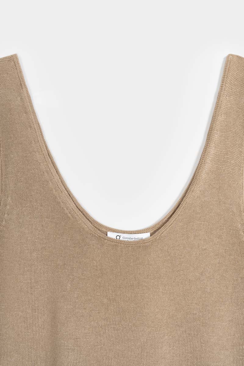 Top Viscosa Donna Valeria Beige