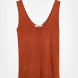 Top Viscosa Donna Valeria Marrone Terracotta