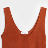 Top Viscosa Donna Valeria Marrone Terracotta