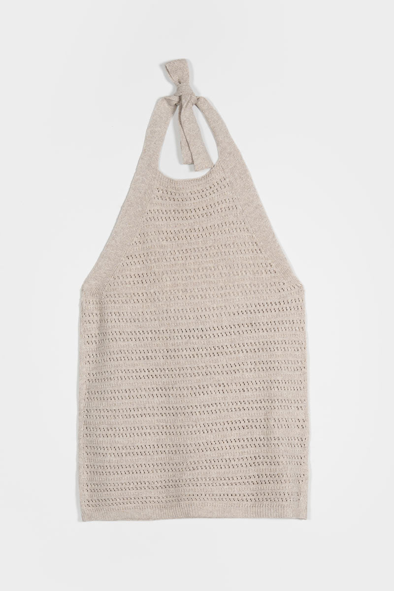 Canotta Donna Cotone Rigenerato Nilla Beige