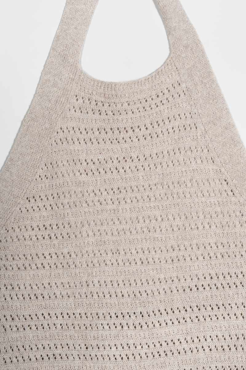 Canotta Donna Cotone Rigenerato Nilla Beige