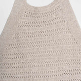 Canotta Donna Cotone Rigenerato Nilla Beige