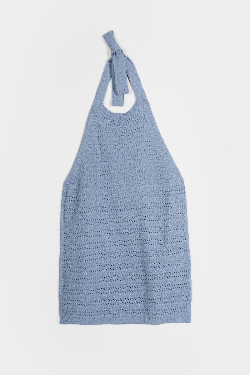 Canotta Donna Cotone Rigenerato Nilla Blu
