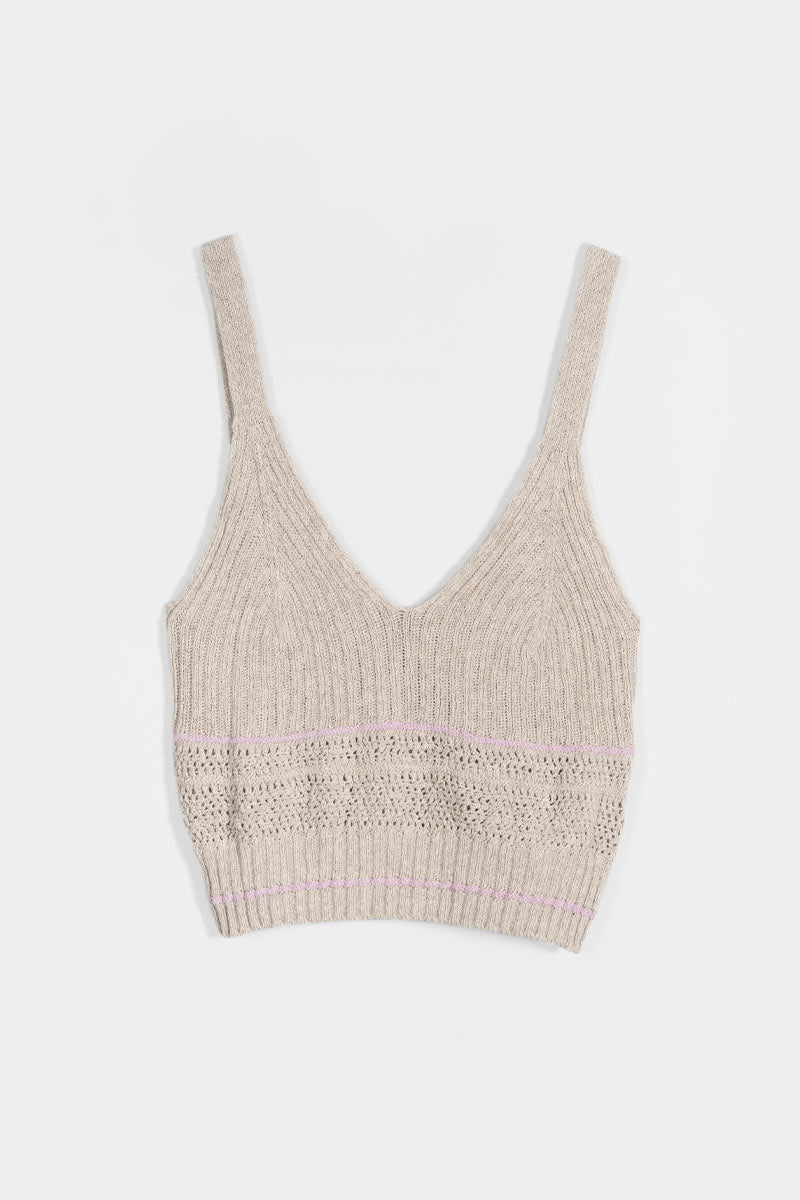 Top Cotone Zero Waste Virna Beige - Rifò