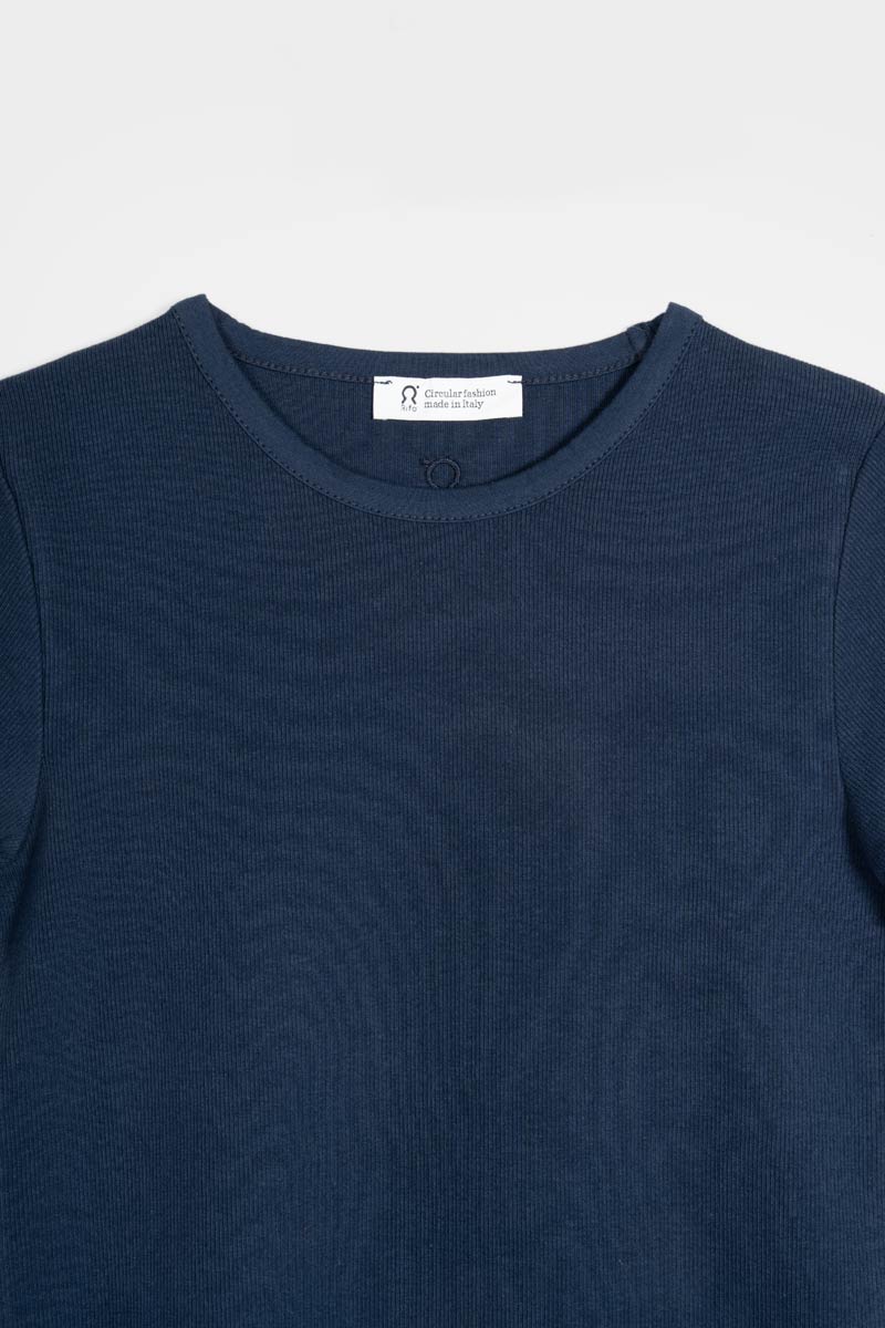 Blu Balena | Maglietta a Maniche Corte Donna Cotone Rigenerato Ilaria