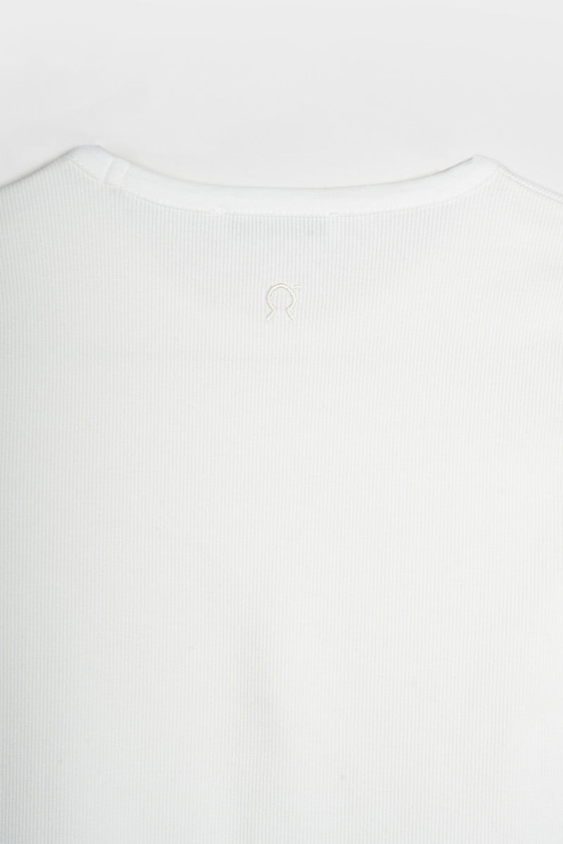 Bianco Latte | Maglietta a Maniche Corte Donna Cotone Rigenerato Ilaria