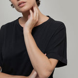 Nero Corvino | tshirt cotone organico e cotone rigenerato - Rifò Lab Moda circolare made in Italy