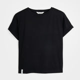 T-Shirt Donna Cotone Rigenerato Cris nero