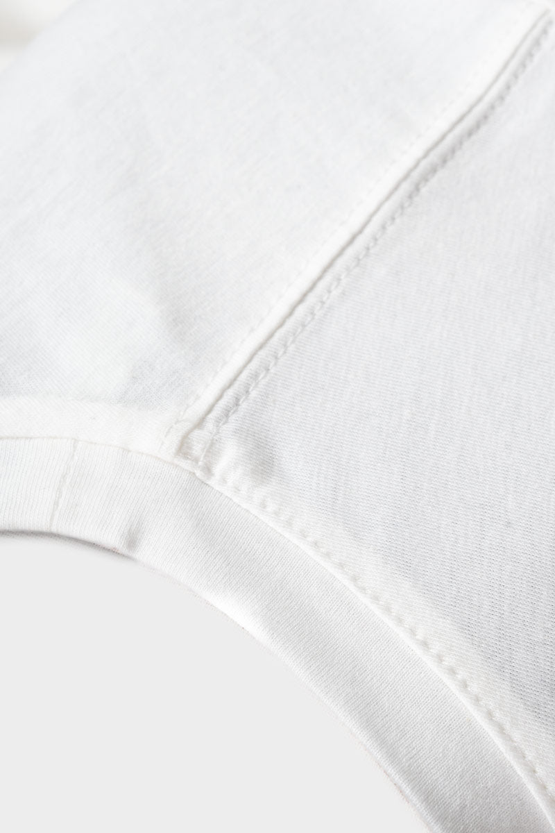 Bianco Latte | tshirt cotone organico e cotone rigenerato