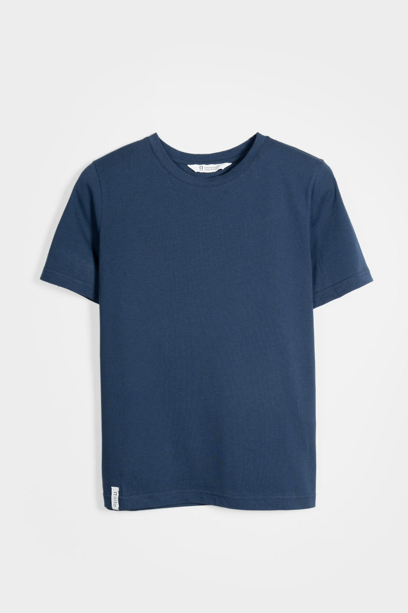 T-Shirt Donna Cotone Rigenerato Mimma Blu