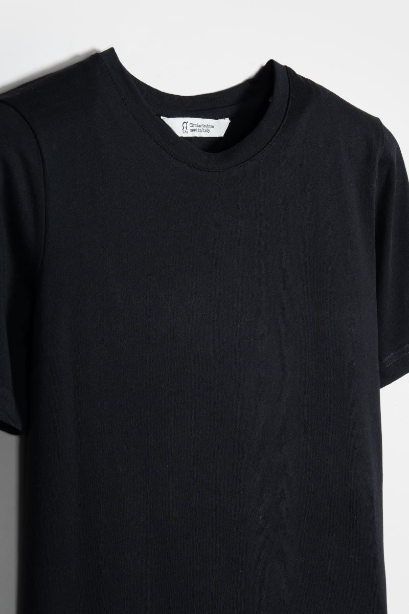 T-Shirt Donna Cotone Rigenerato Mimma Nero