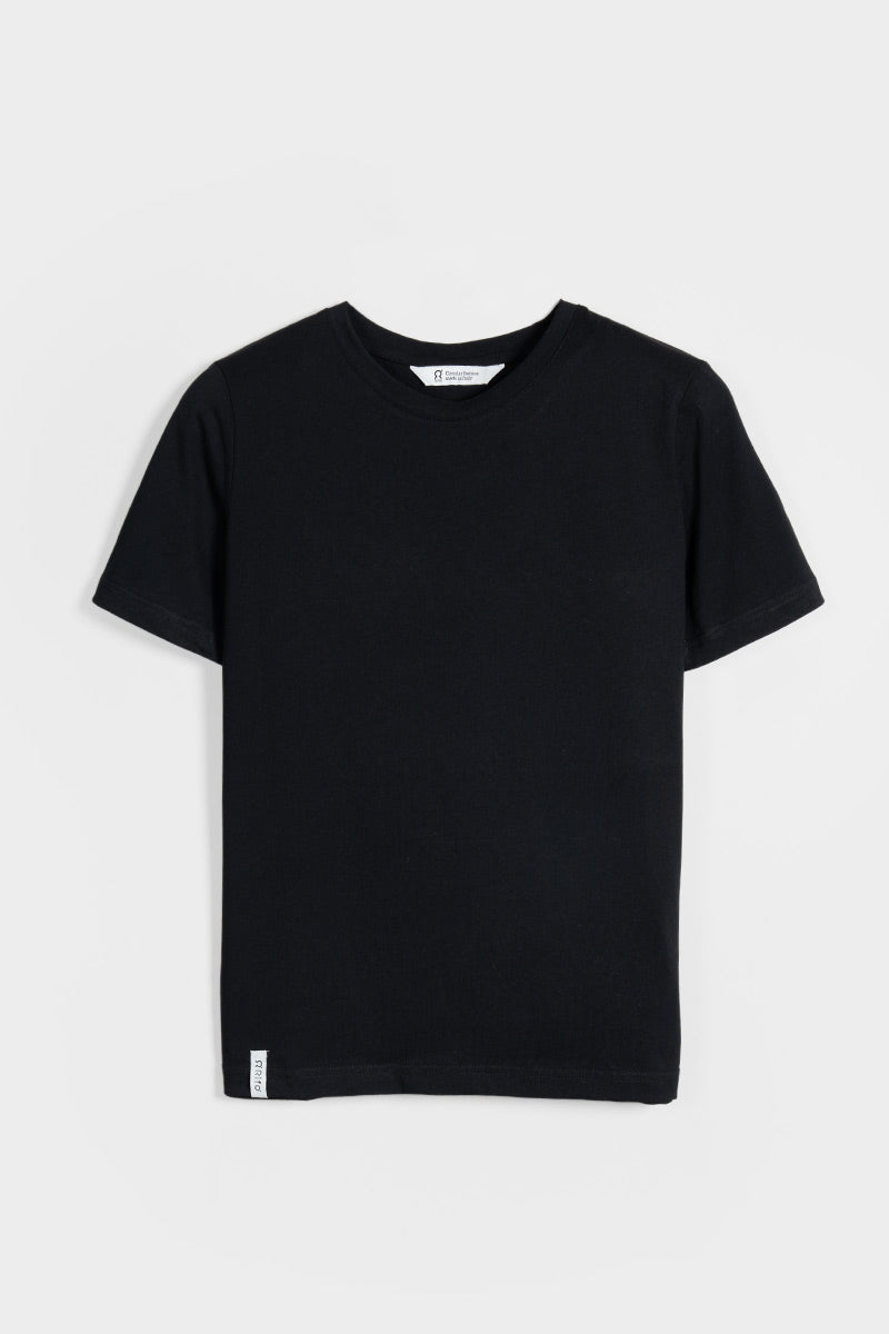 T-Shirt Donna Cotone Rigenerato Mimma Nero