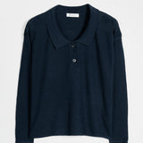 Polo Donna Lino Riciclato Nina Blu