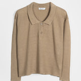 Polo Donna Lino Riciclato Nina Beige