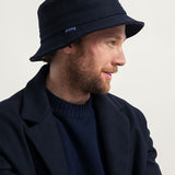 Blu Marina | Cappello Bucket Panno Lana Rigenerata Jules
