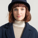 Blu Marina | Cappello Bucket Panno Lana Rigenerata Jules