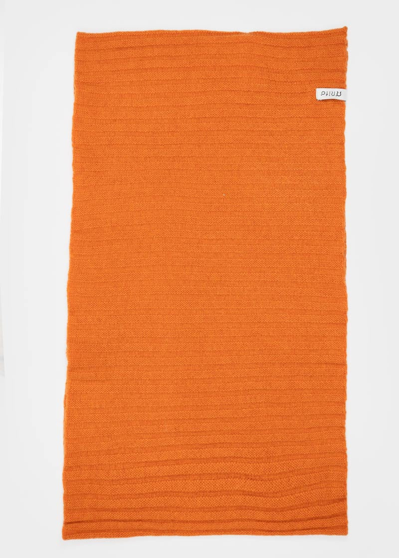 Arancio Becco d'Oca | Scaldacollo cashmere rigenerato
