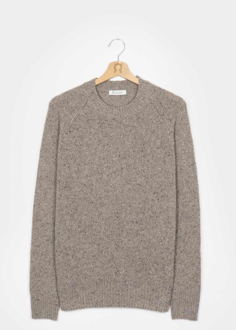 Greige Nebbia | Maglia Unisex Cashmere Rigenerato Alfredo