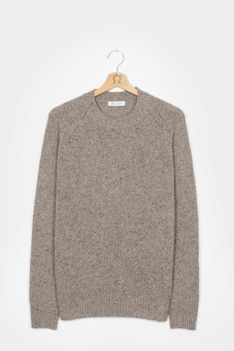 Greige Nebbia | Maglia Unisex Cashmere Rigenerato Alfredo