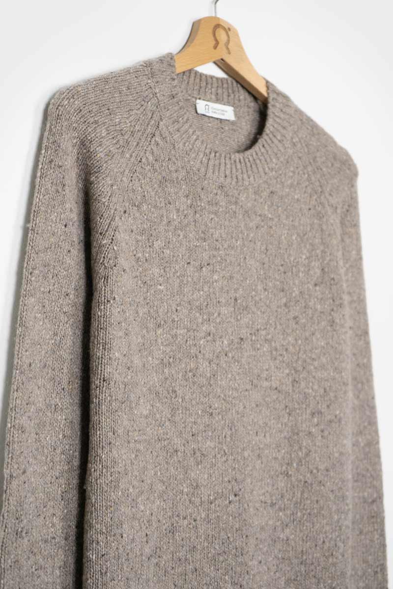 Greige Nebbia | Maglia Unisex Cashmere Rigenerato Alfredo