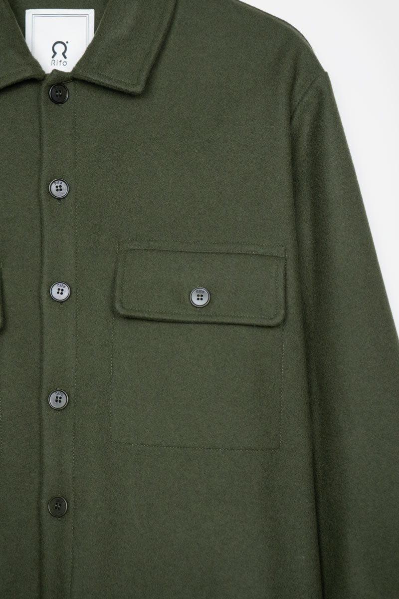 Verde Felce | Giacca Unisex Lana Rigenerata Mario