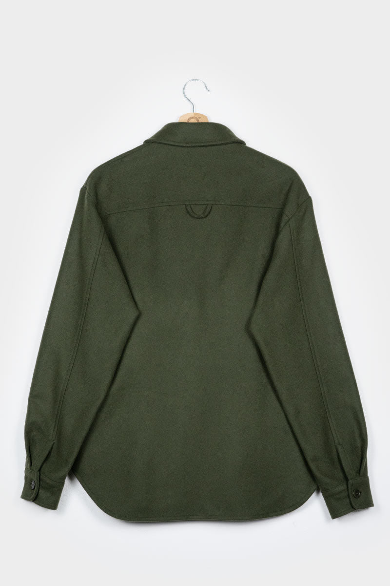 Verde Felce | Giacca Unisex Lana Rigenerata Mario