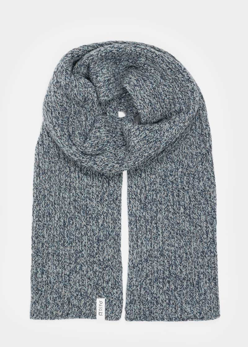 Chanteclaire Grigio Grafite | Sciarpa Cashmere Rigenerato
