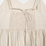 Beige Grano | Vestito Lungo Donna Cotone Rigenerato Giada
