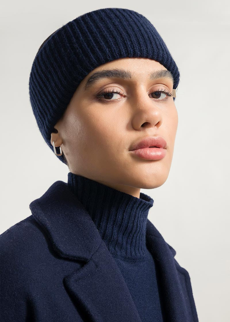 Blu Mora | Fascia Cashmere Rigenerato Lara