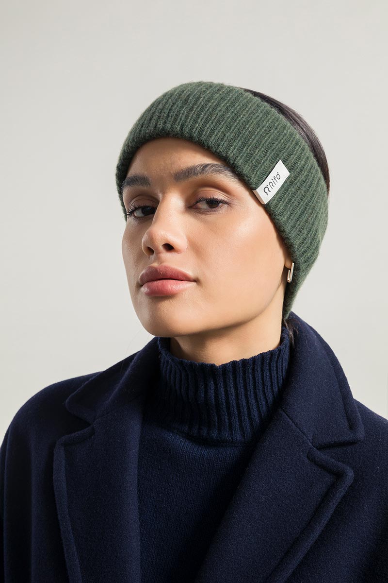 Verde Foresta | Fascia Cashmere Rigenerato Lara